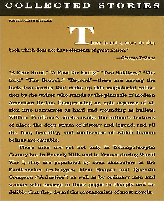 Collected Stories of William Faulkner