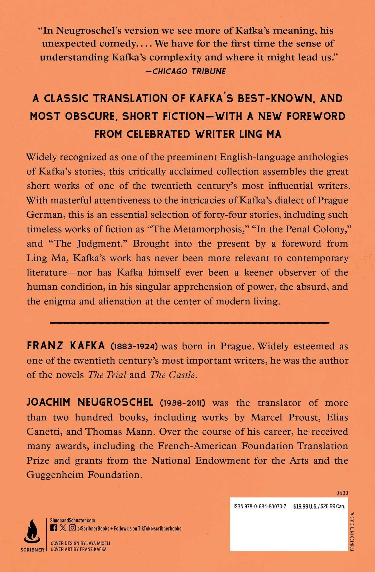 The Metamorphosis, in the Penal Colony and Other Stories: The Great Short Works of Franz Kafka
