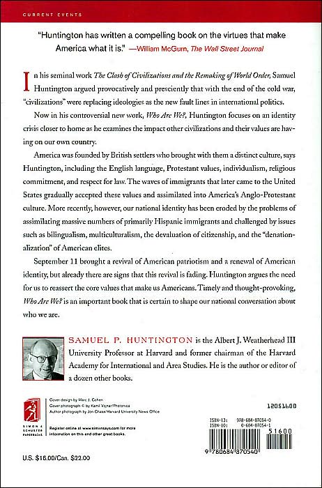 Who Are We?: The Challenges to America's National Identity