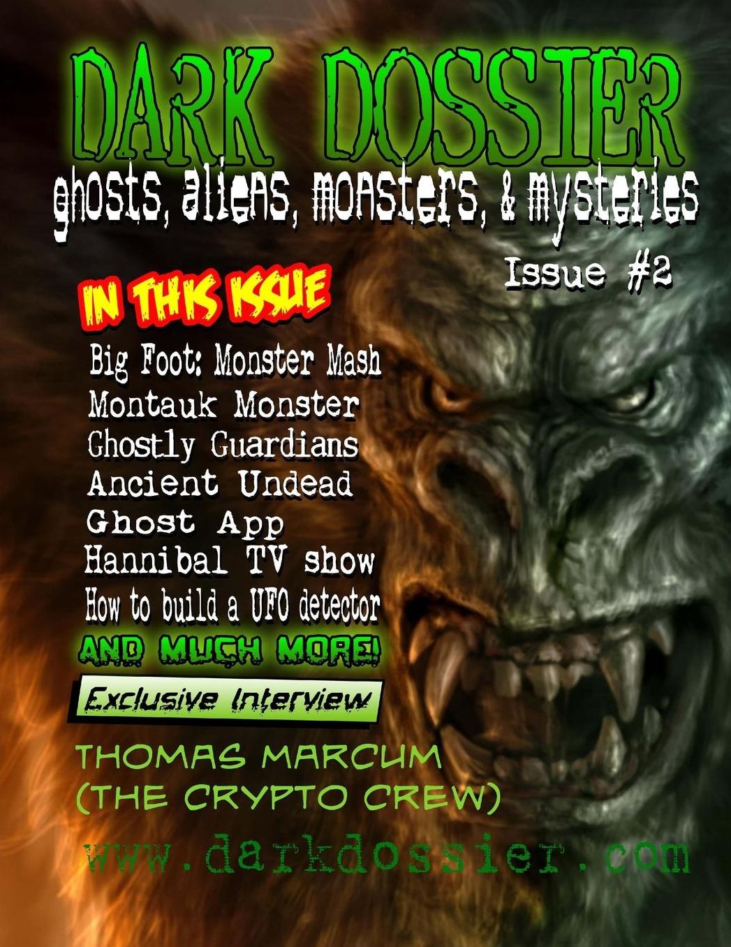 Dark Dossier #2: The Magazine of Ghosts, Aliens, Monsters, & Mysteries!