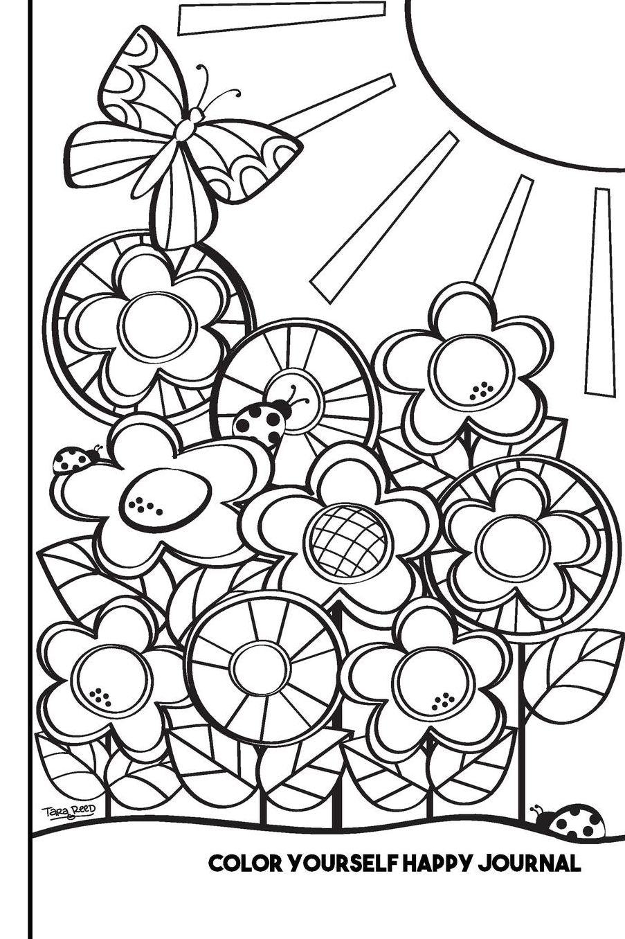 Color Yourself Happy Journal: Create a one-of-a-kind journal with a cover you color yourself!