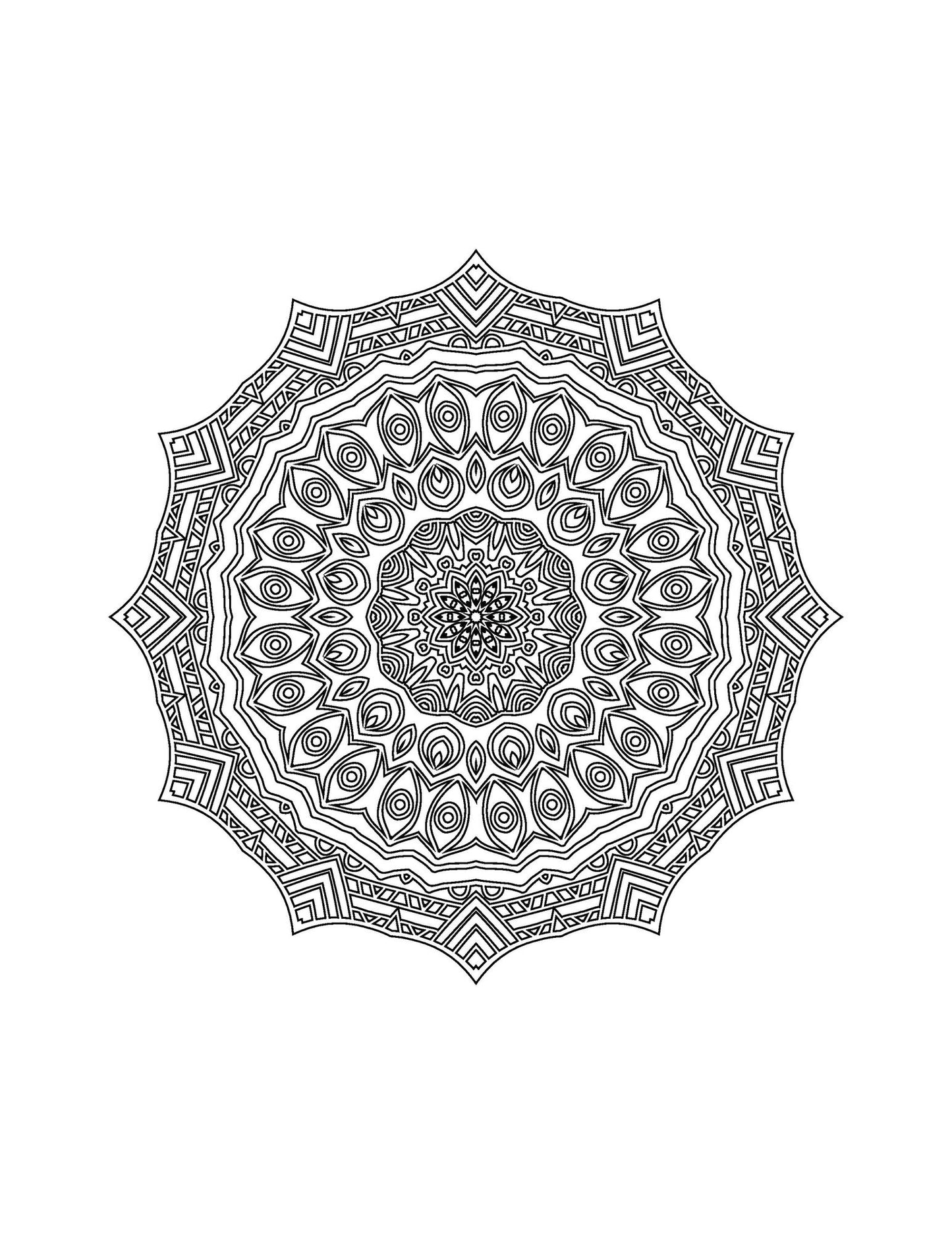 Mandala Coloring Book: For All Ages