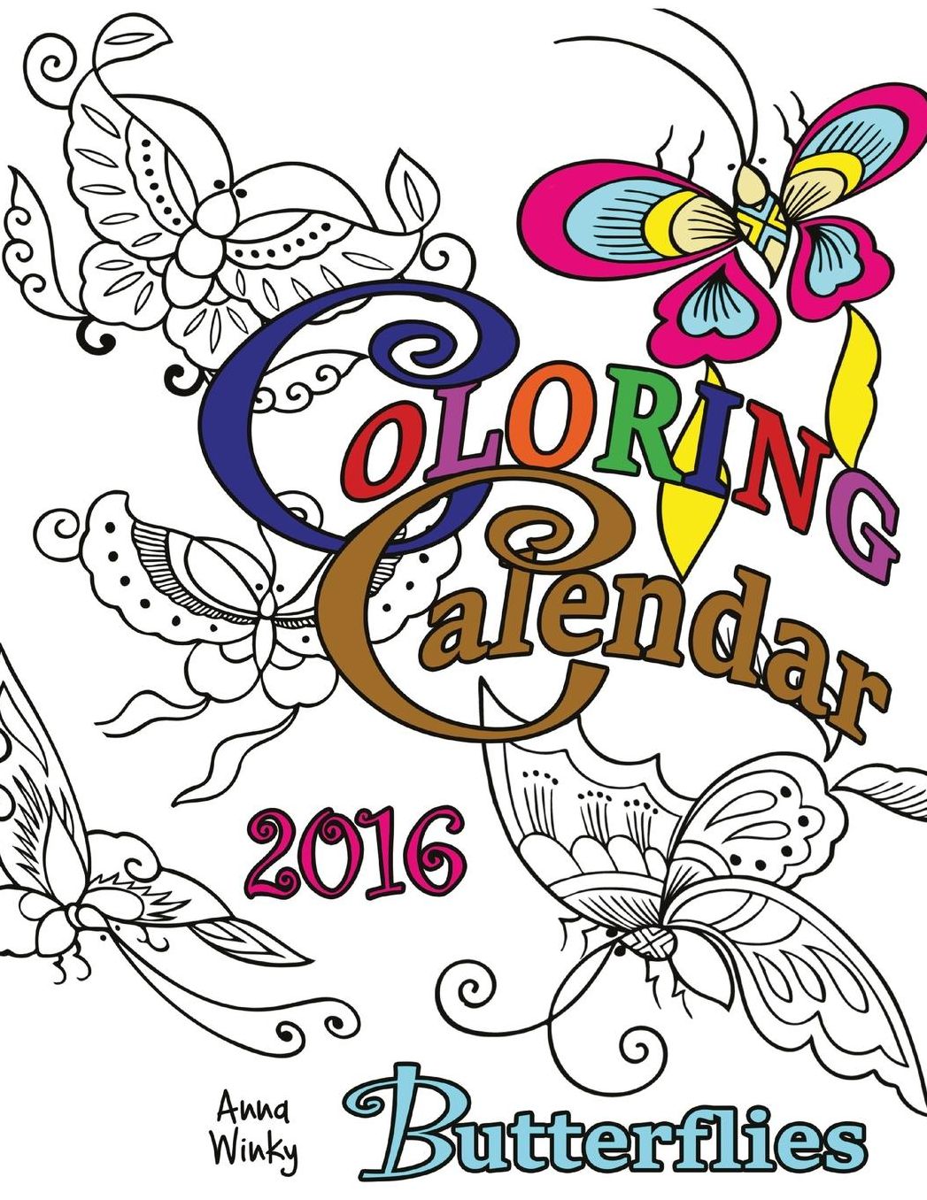 Coloring Calendar 2016: Butterflies