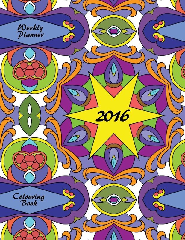 Weekly Planner Colouring Book (UK Edition)
