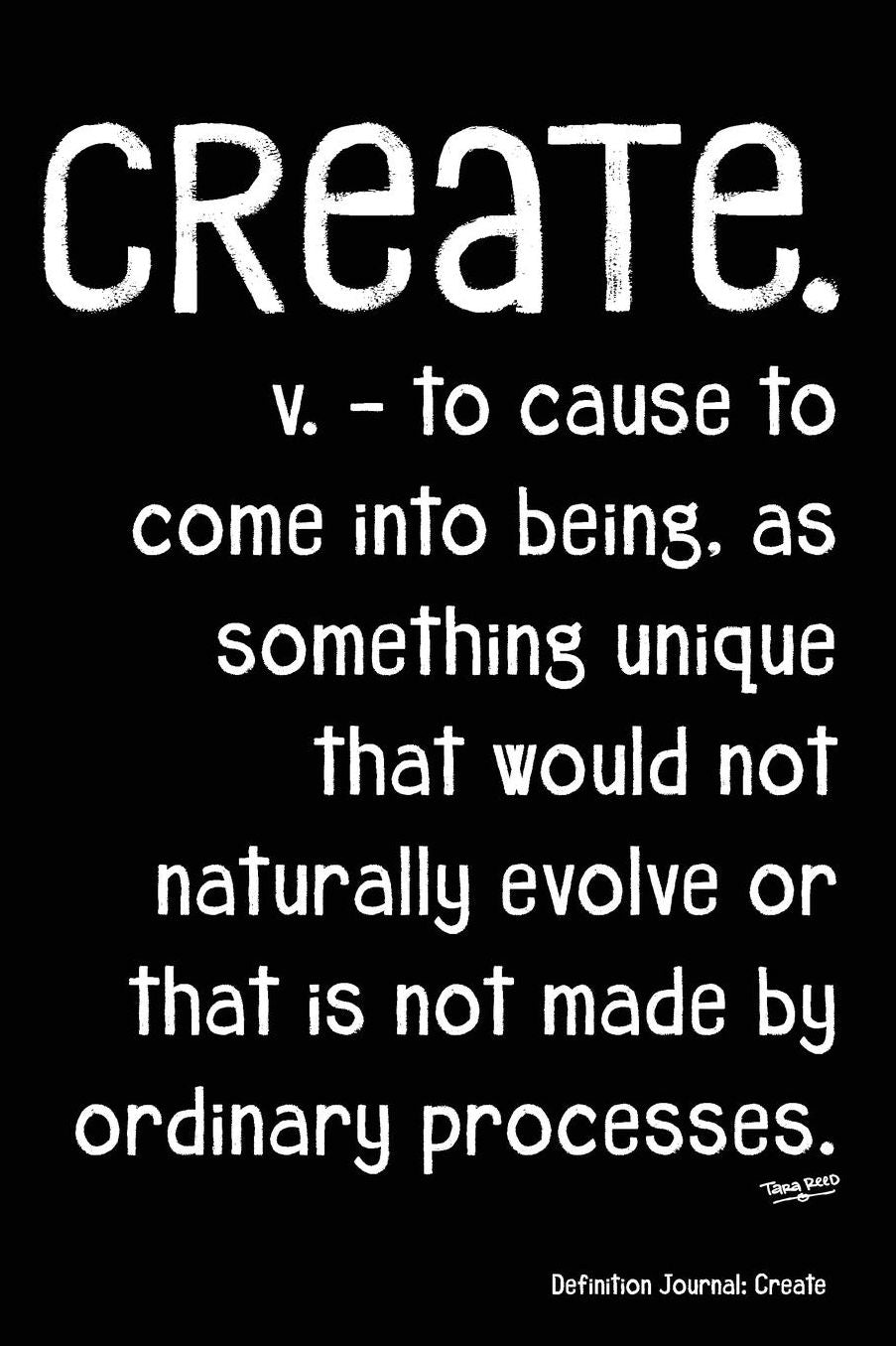 Definition Journal: Create