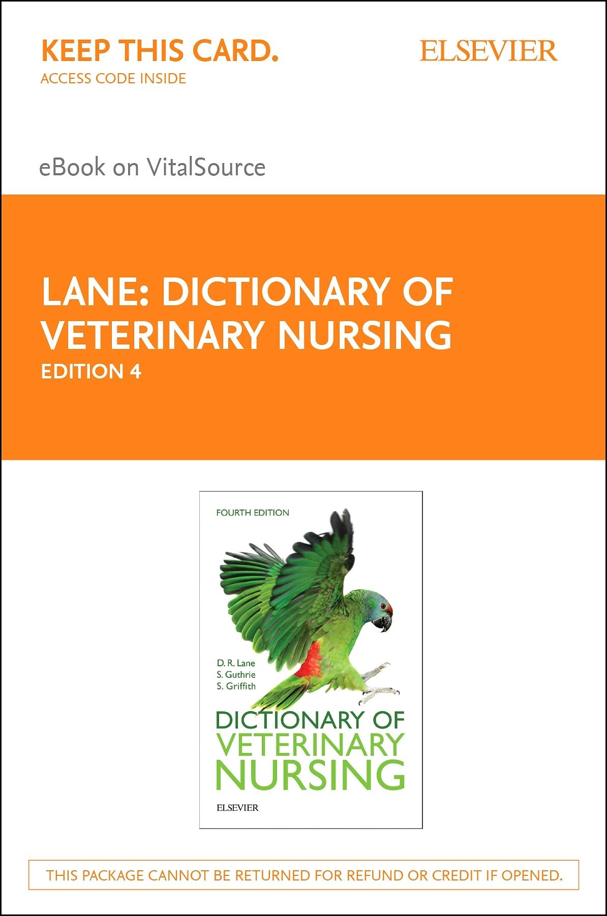 Dictionary of Veterinary Nursing - E-Book