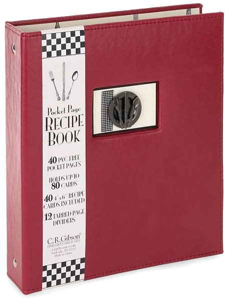Bon Appetit Recipe Book Red/Black 9x8