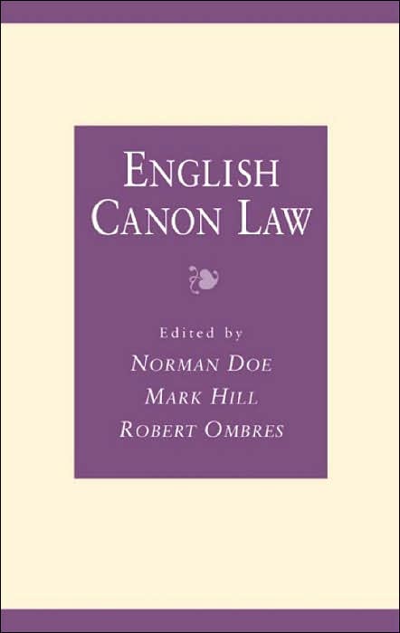 English Canon Law: Essays in Honor of Erik Kemp, Bishop of Chichester