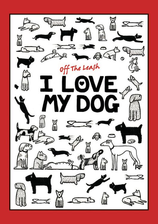 Off the Leash I Love My Dog Chunky Notebook (A6)