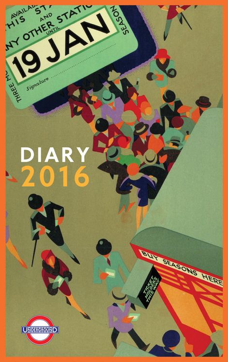 2016 London Underground Poster Diary Calendar