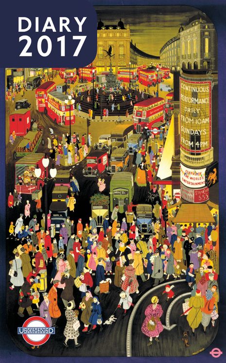 London Underground Poster Diary 2017