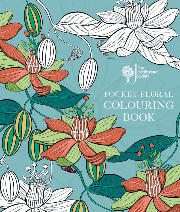 RHS Pocket Floral Colouring Book