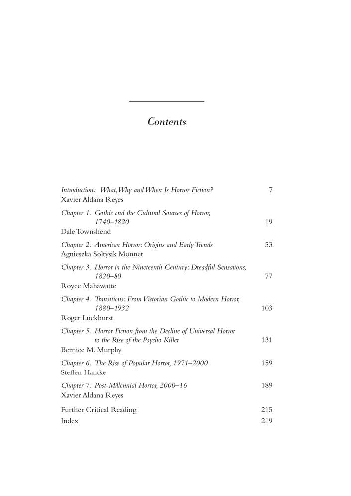 Horror: A Literary History