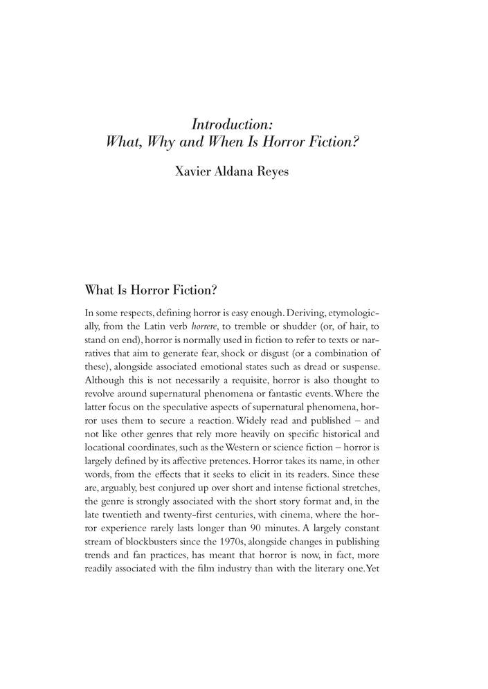 Horror: A Literary History