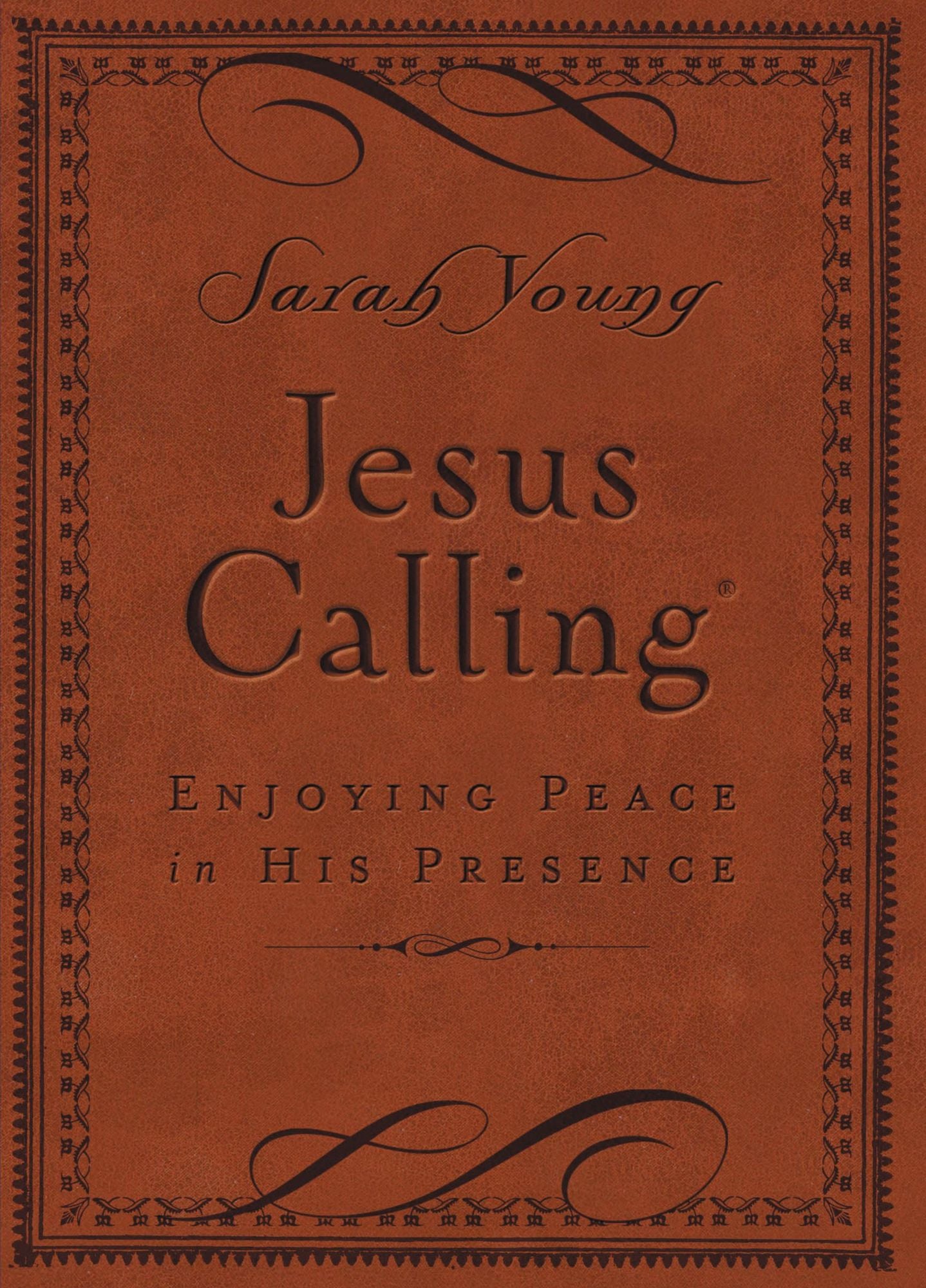 Jesus Calling, Small Brown Leathersoft, with Scripture References: Enjoying Peace in His Presence (A 365-Day Devotional)
