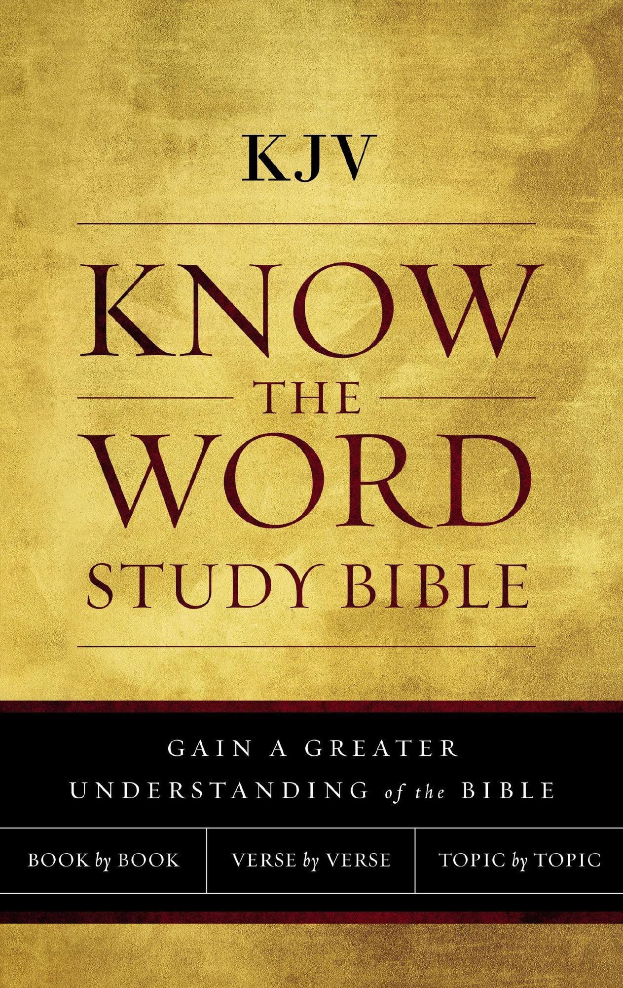 KJV, Know The Word Study Bible, Ebook, Red Letter Edition: Gain a greater understanding of the Bible book by book, verse by verse, or topic by topic