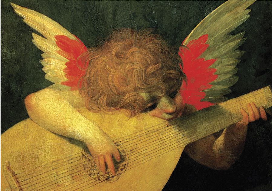 Angel Musician Christmas Boxed Card
