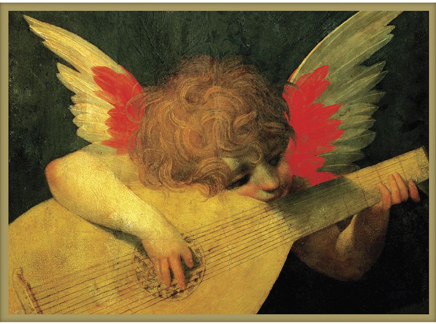 Angel Musician Half Note