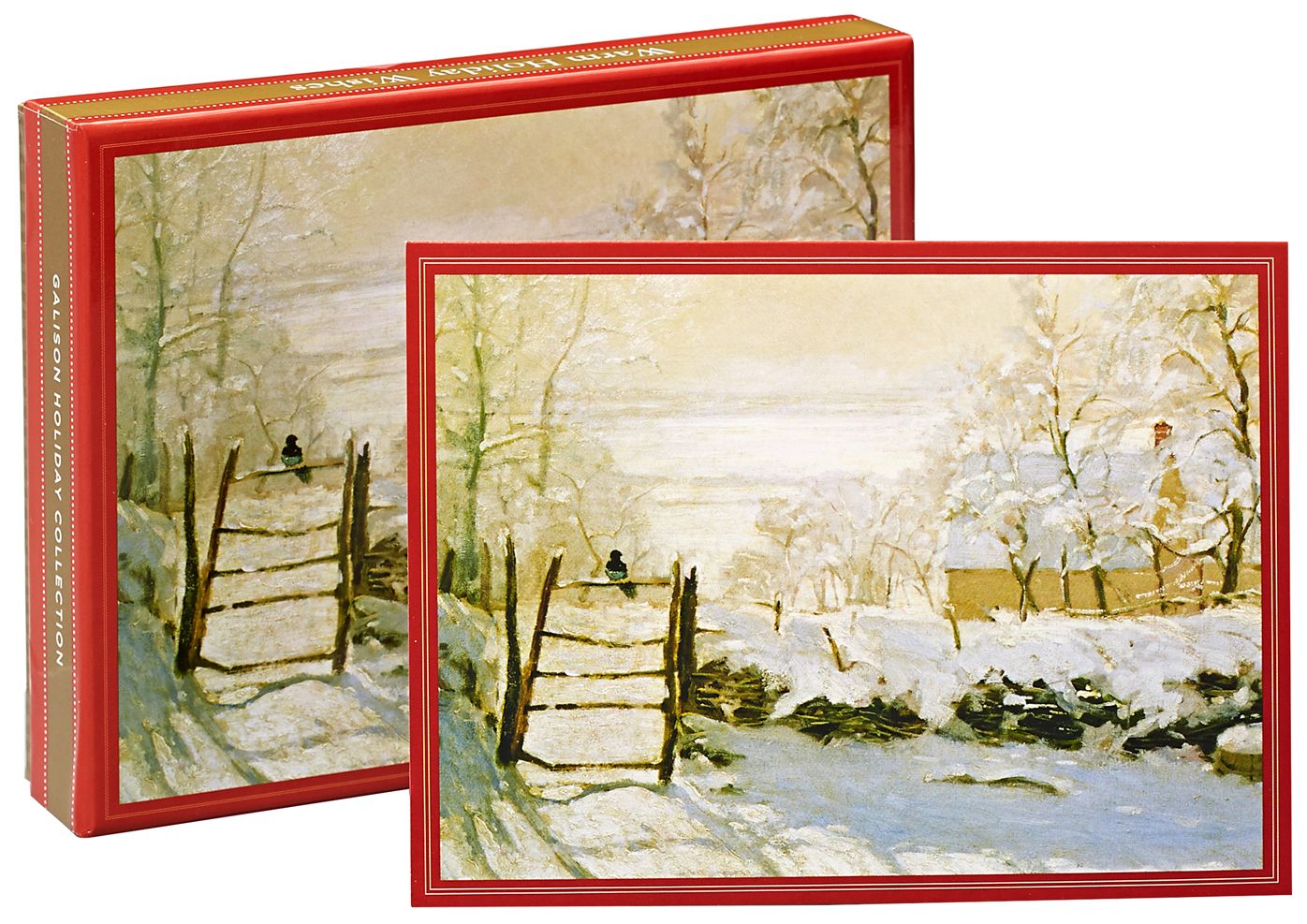 Monet Magpie Christmas Boxed Cards