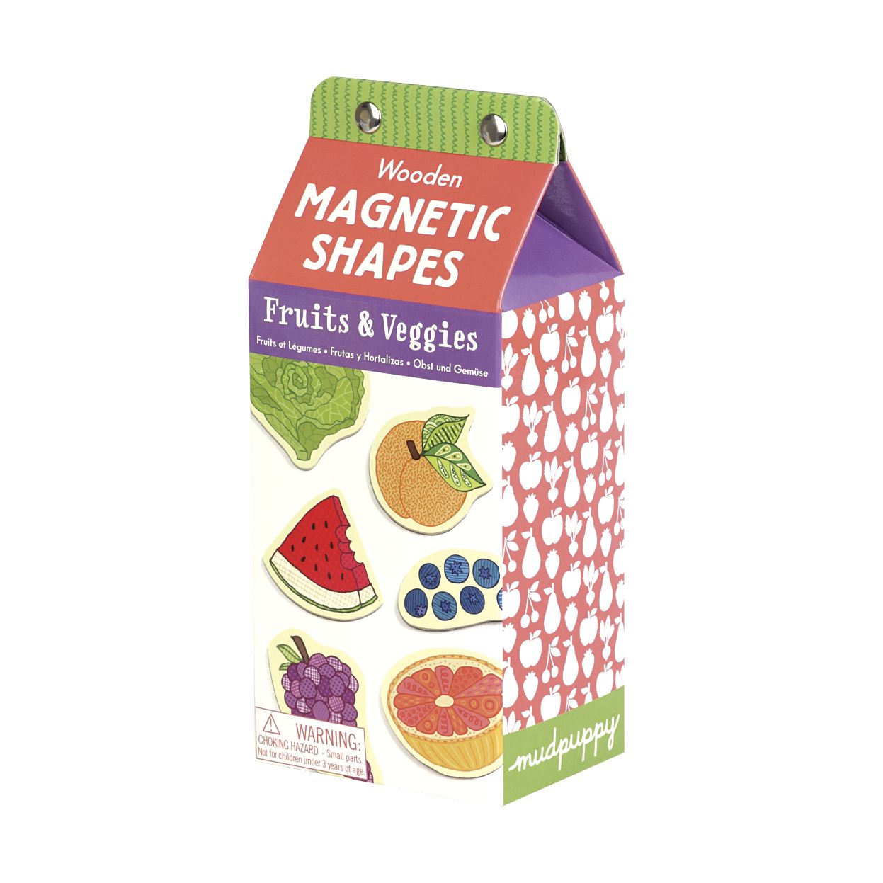 Fruits & Veggies Wooden Magnetic Shapes