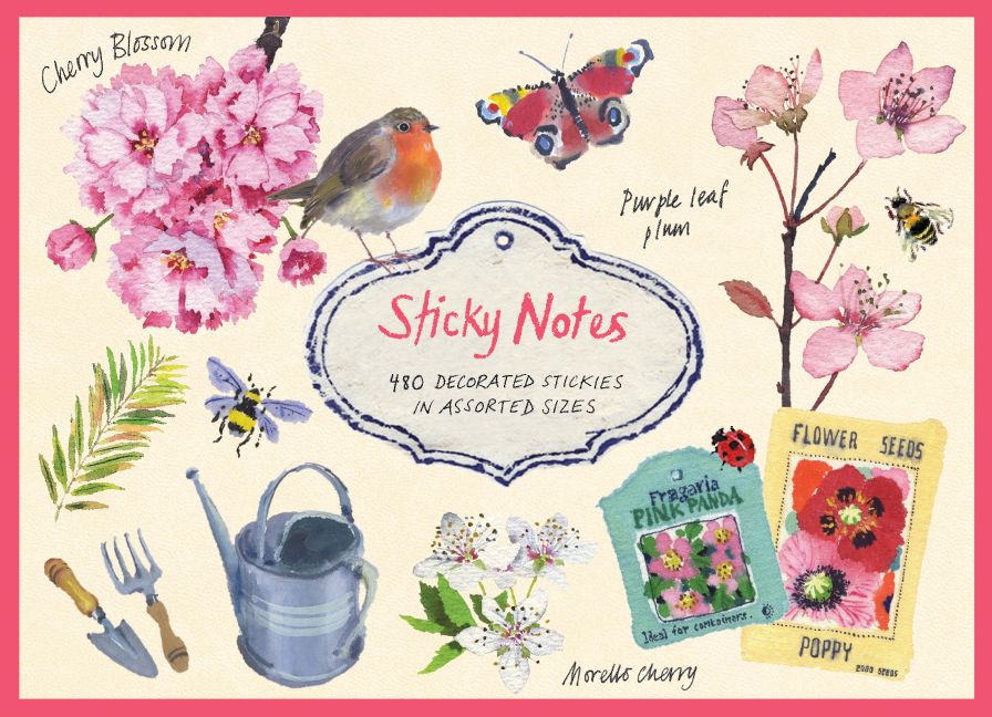 Cherry Blossom Garden Sticky Notes