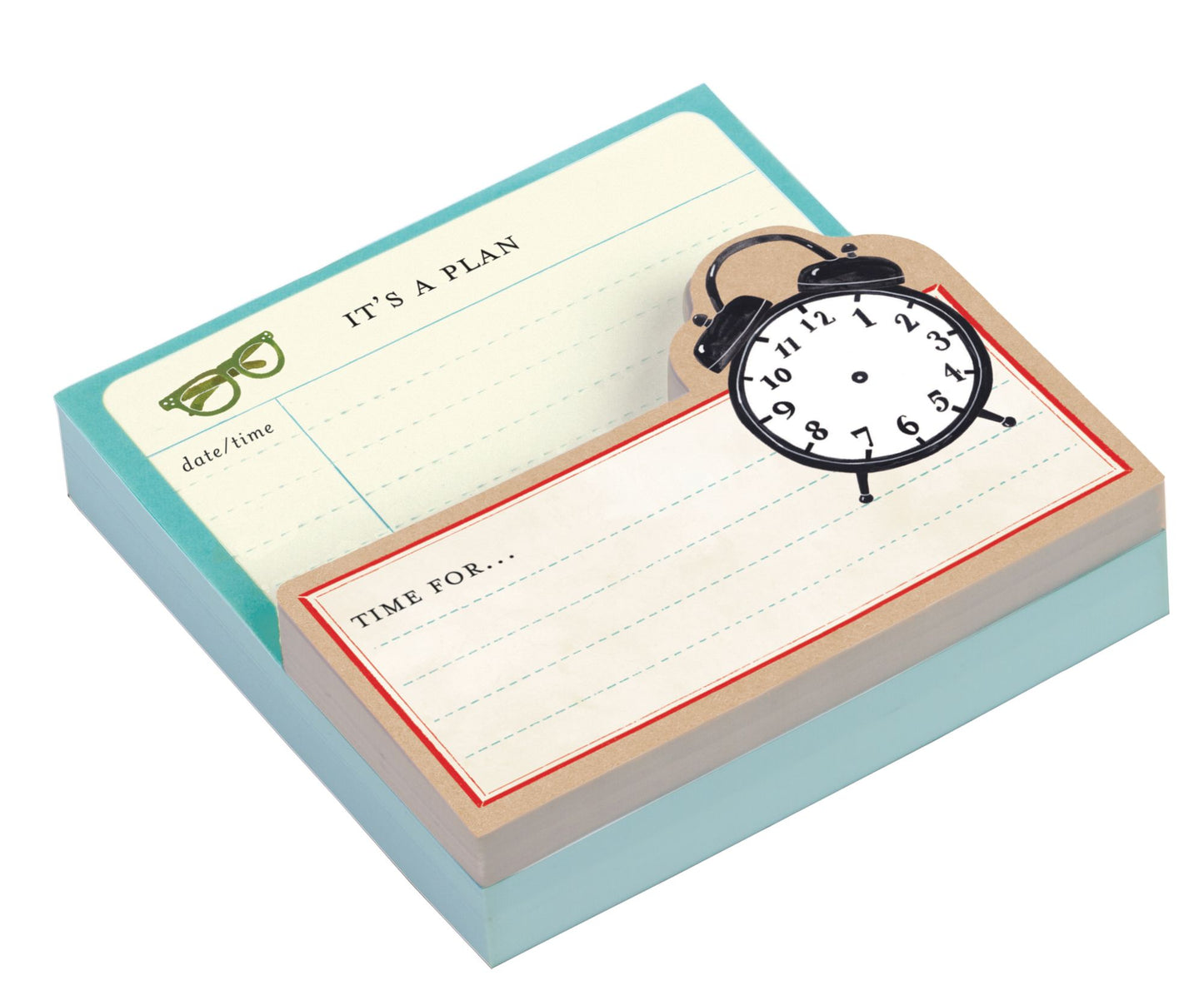 Vintage Clock Shaped Memo Pad