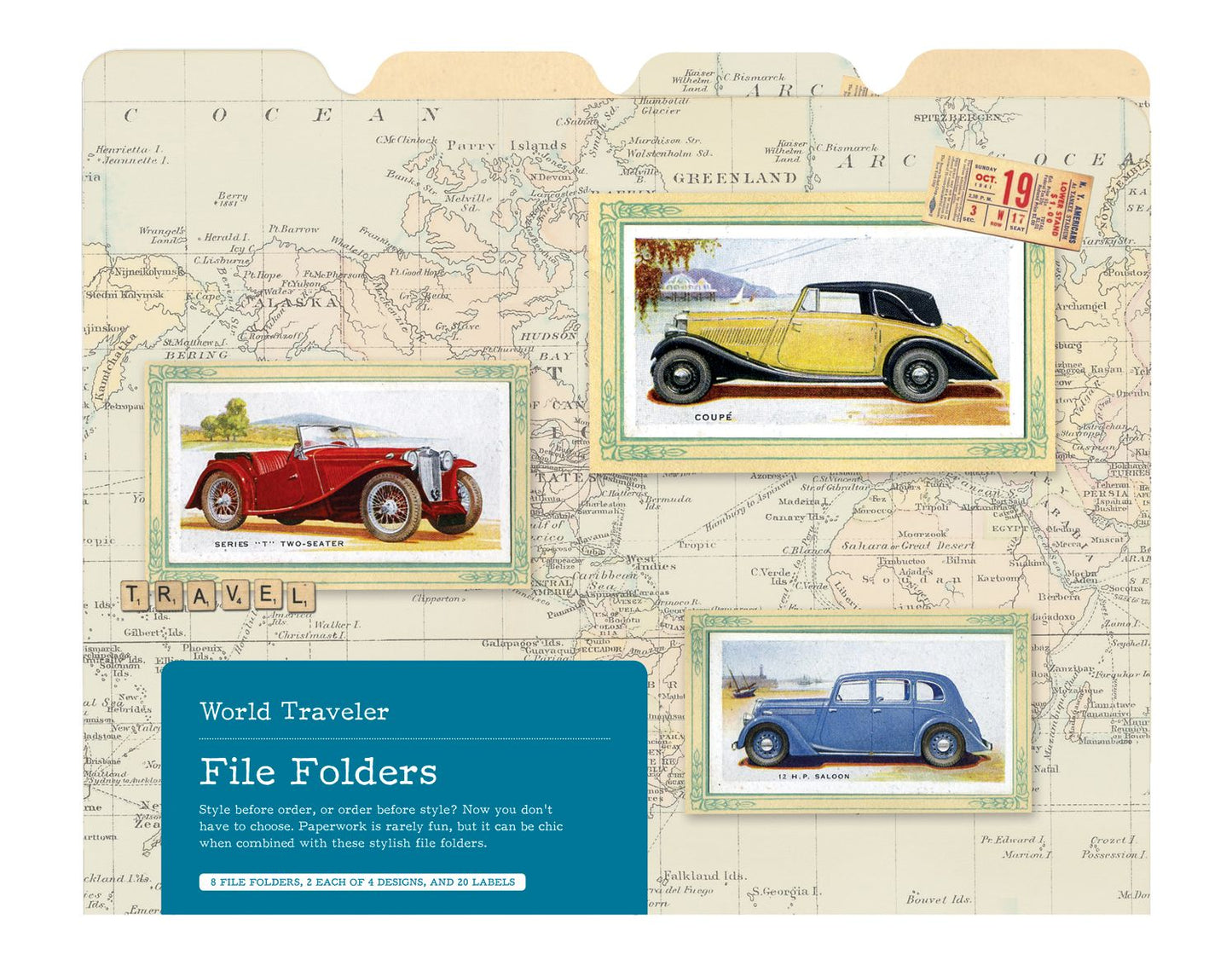 World Traveler File Folder