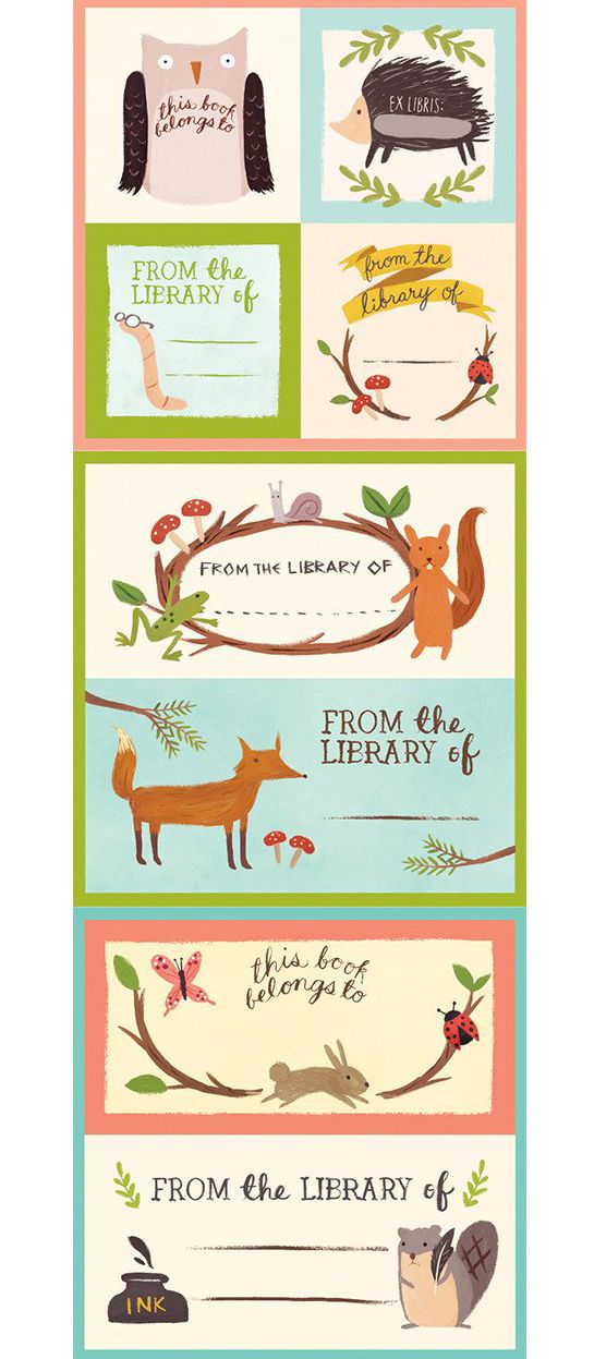 Forest Friends Bookplate