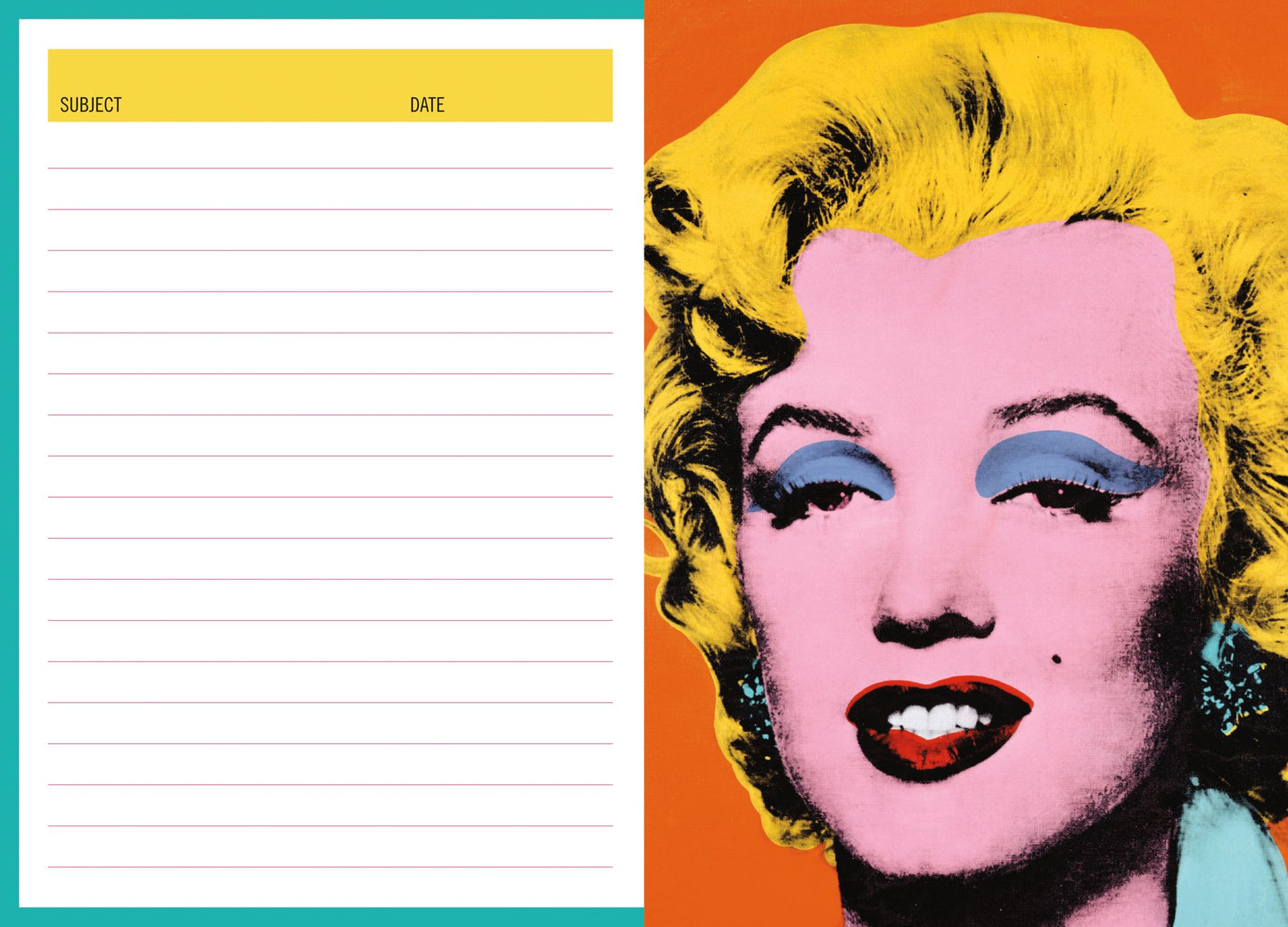 Andy Warhol Marilyn Pocket Journal 4" x 5.75"