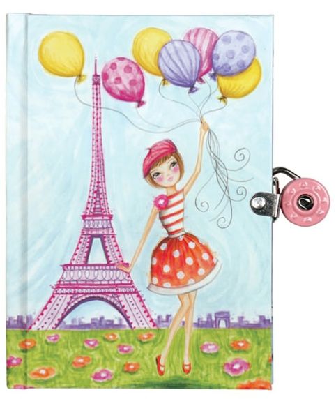 J 'Adore Paris! Locked Diary