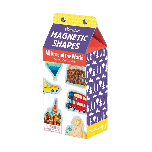 All Around the World Wooden Magnetic Shapes