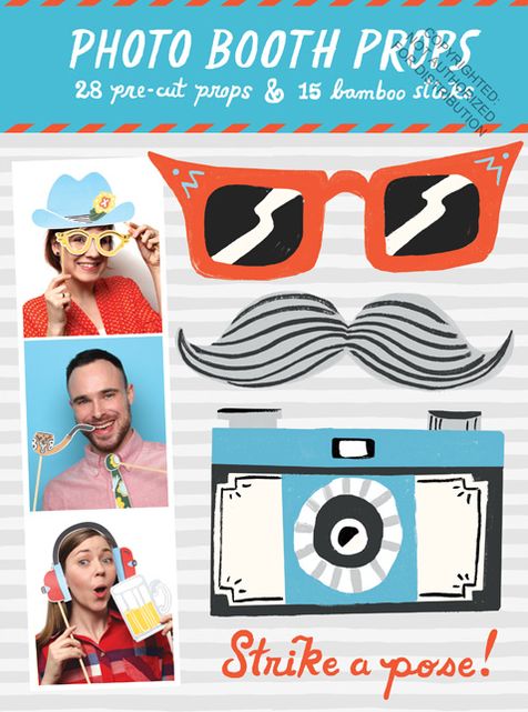 Strike a Pose Photobooth Props