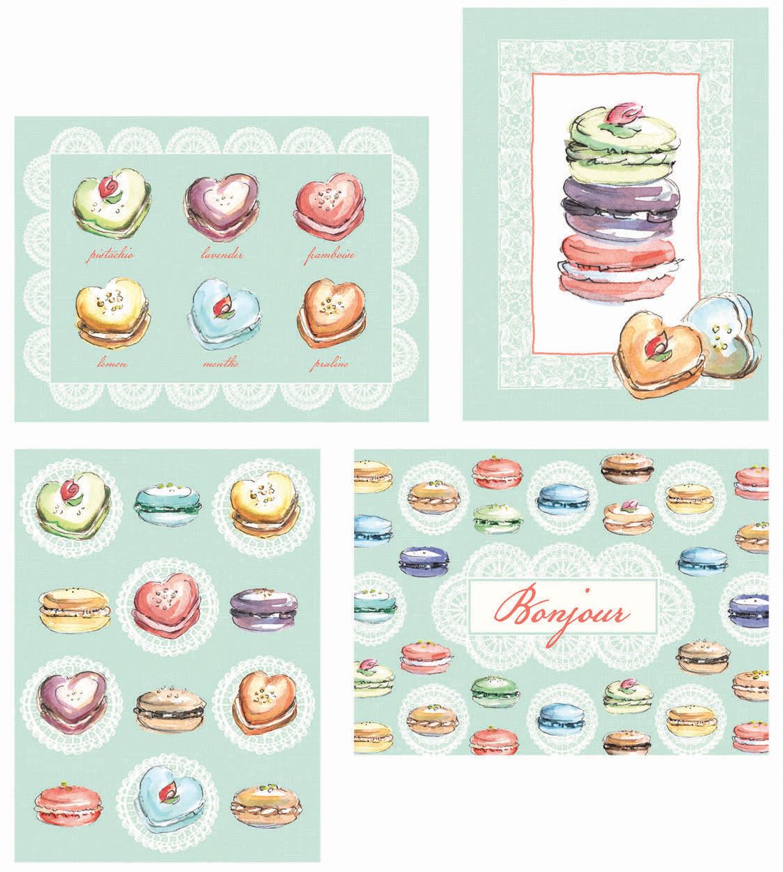 Macaroon Desk Set