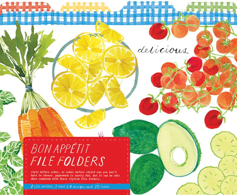 Bon Appetit File Folders
