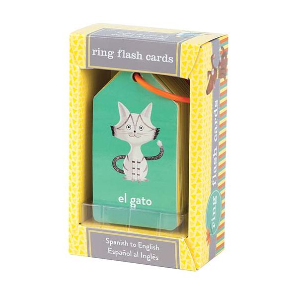 Spanish to English Ring Flash Cards