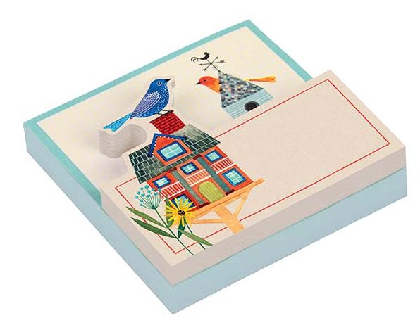 Avian Friends Birdhouse Shaped Pad