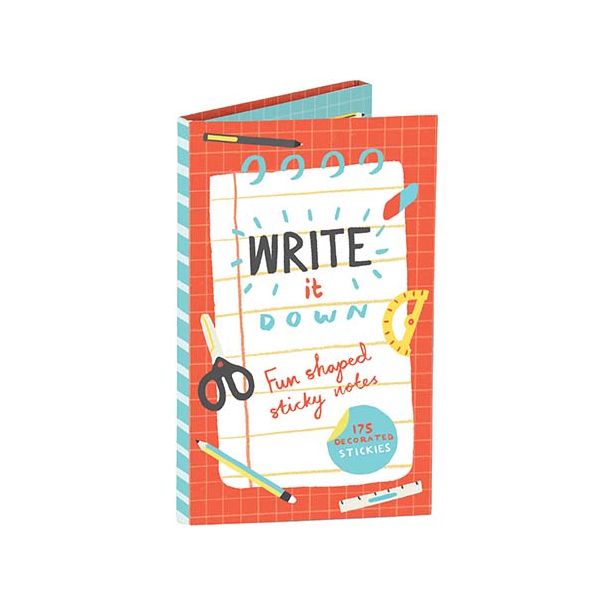 Write It Down Shaped Sticky Notes: 175 Decorated Stickies