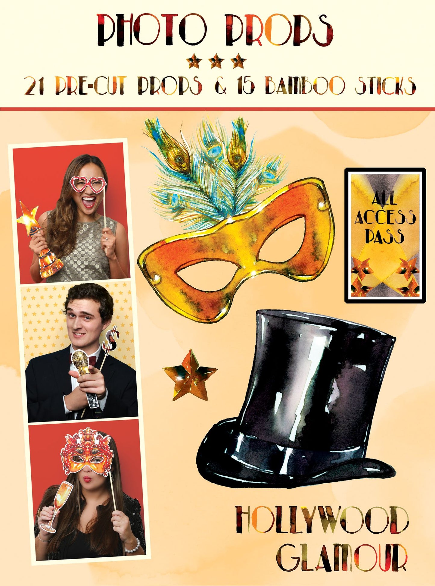 Hollywood Glamour Photo Props