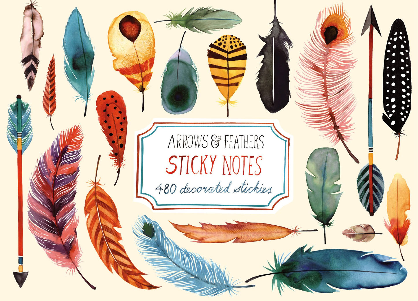 Arrows & Feathers Sticky Notes
