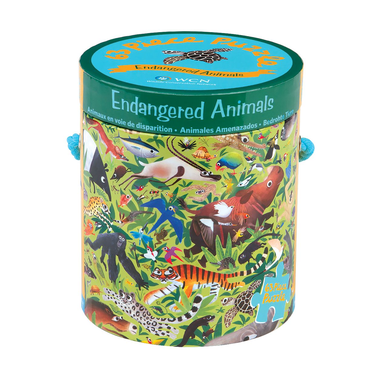 Endangered Animals 63 Piece Puzzle