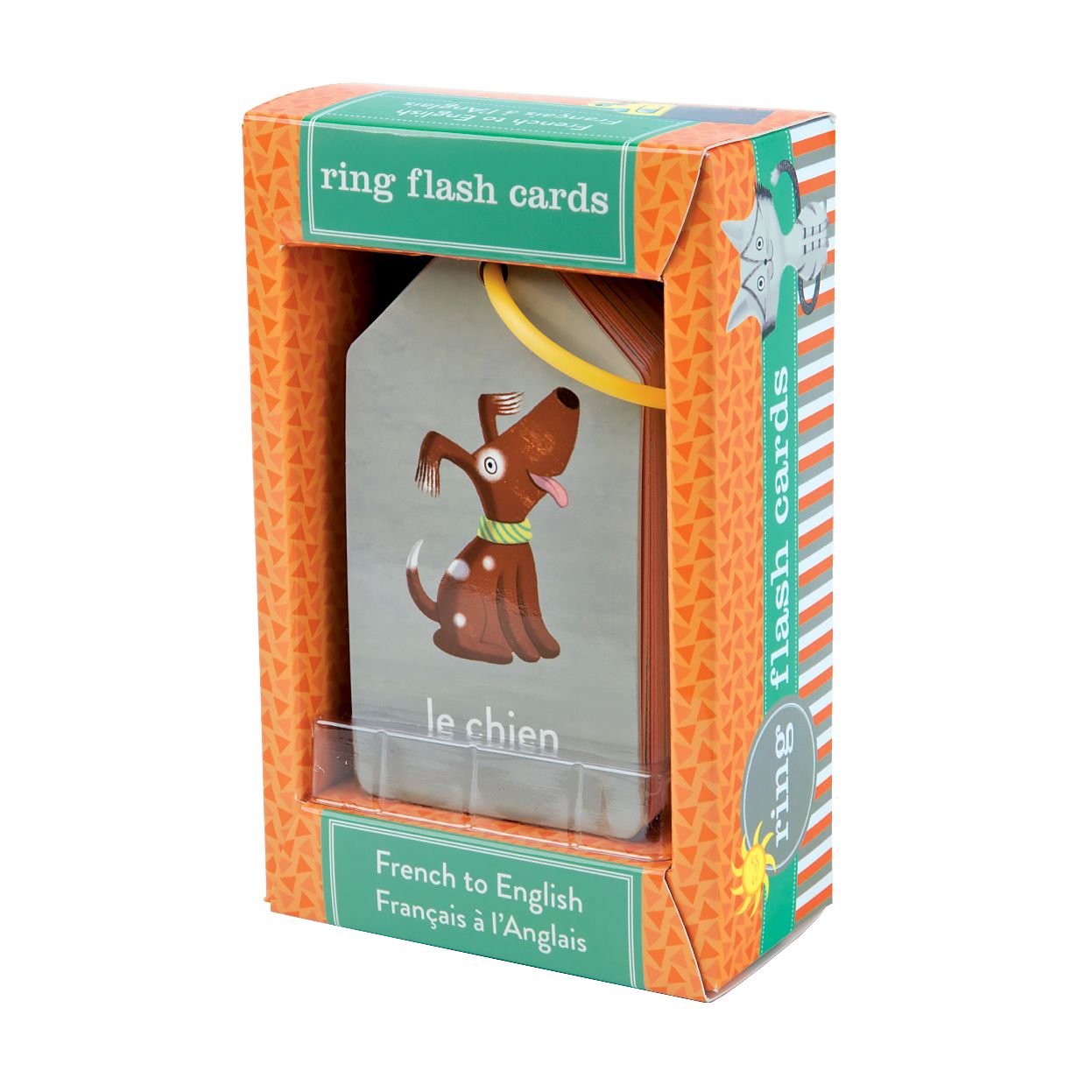 French to English Ring Flash Cards
