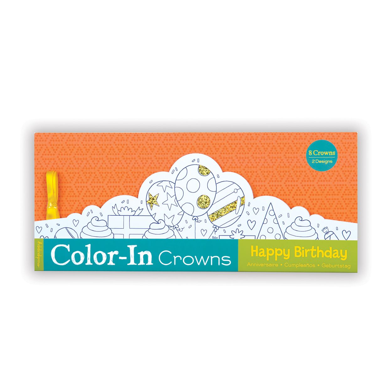 Happy Birthday Color-In Crowns