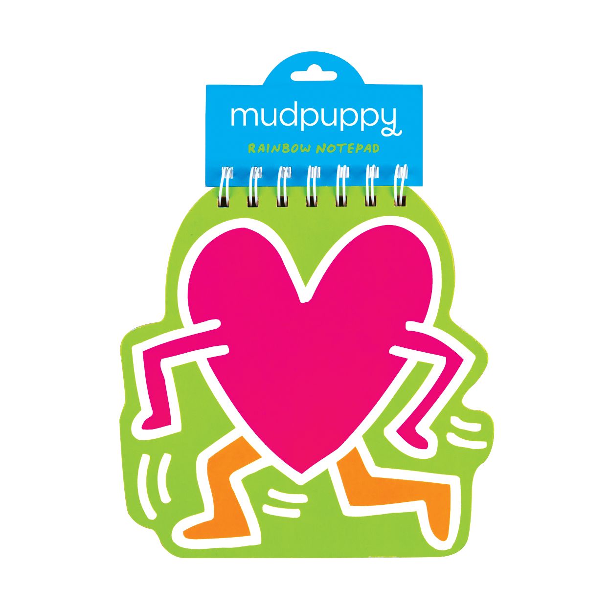 Keith Haring Heart Rainbow Notepad