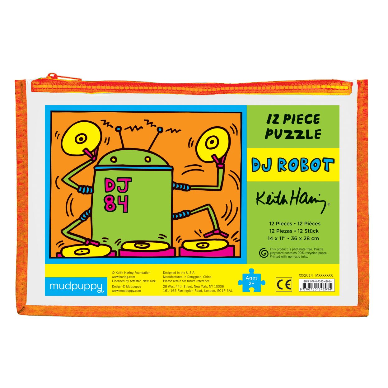 Keith Haring DJ Robot Pouch Puzzle
