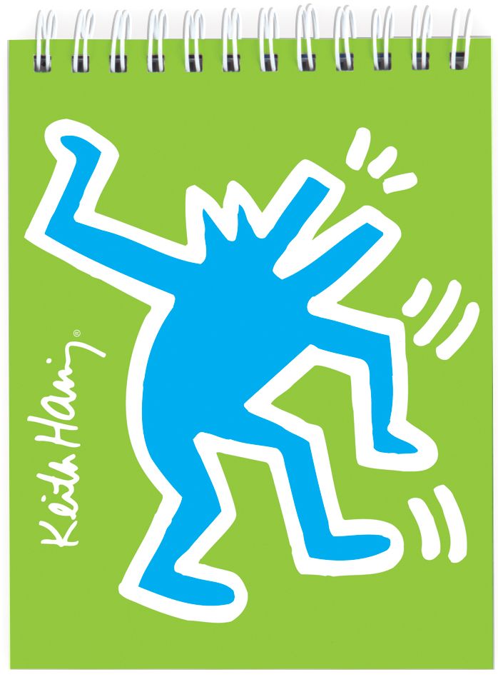 Keith Haring Dancing Dog Lenticular Notepad 4.25" x 5.5"