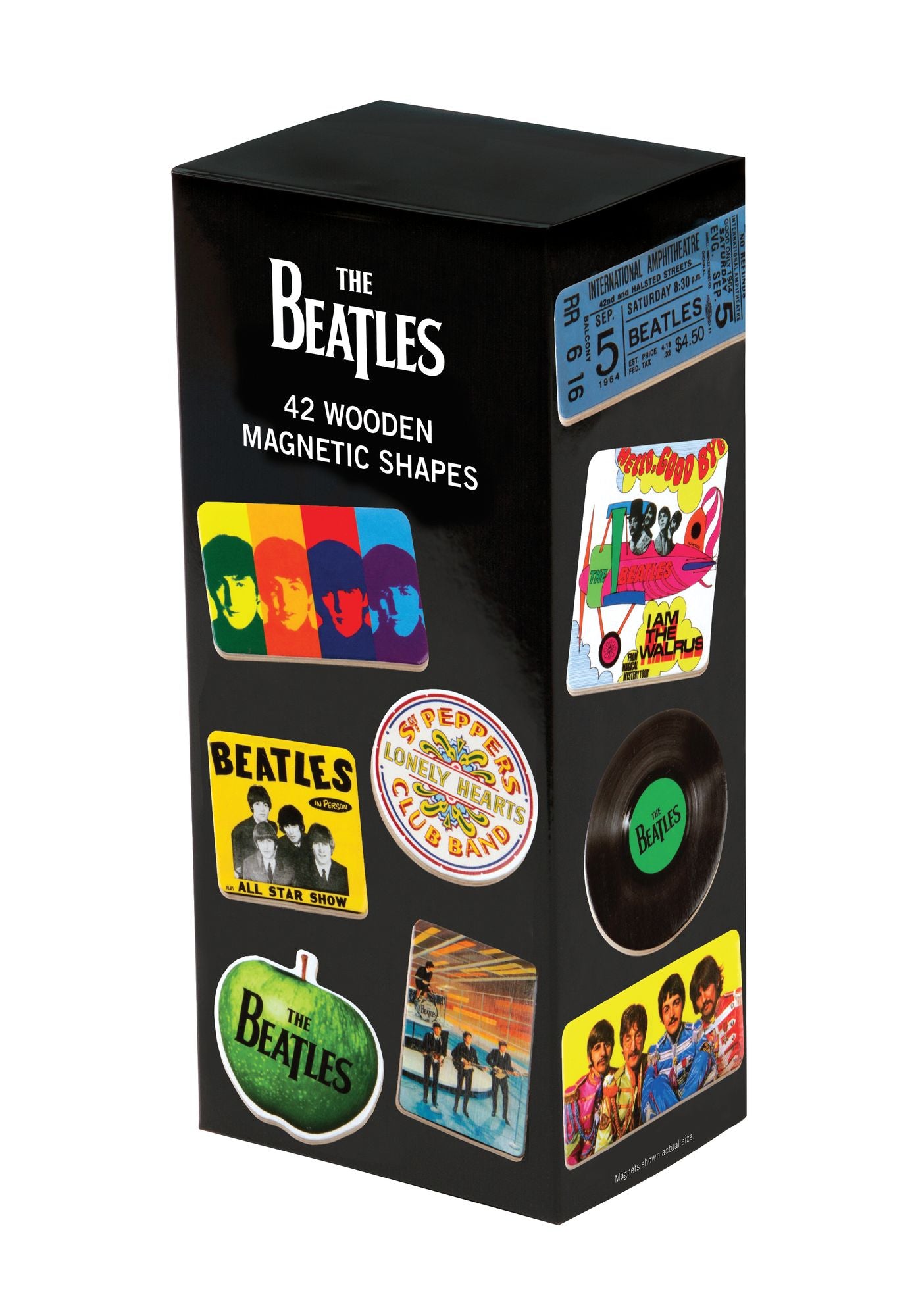 The Beatles 42 Wooden Magnetic Shapes
