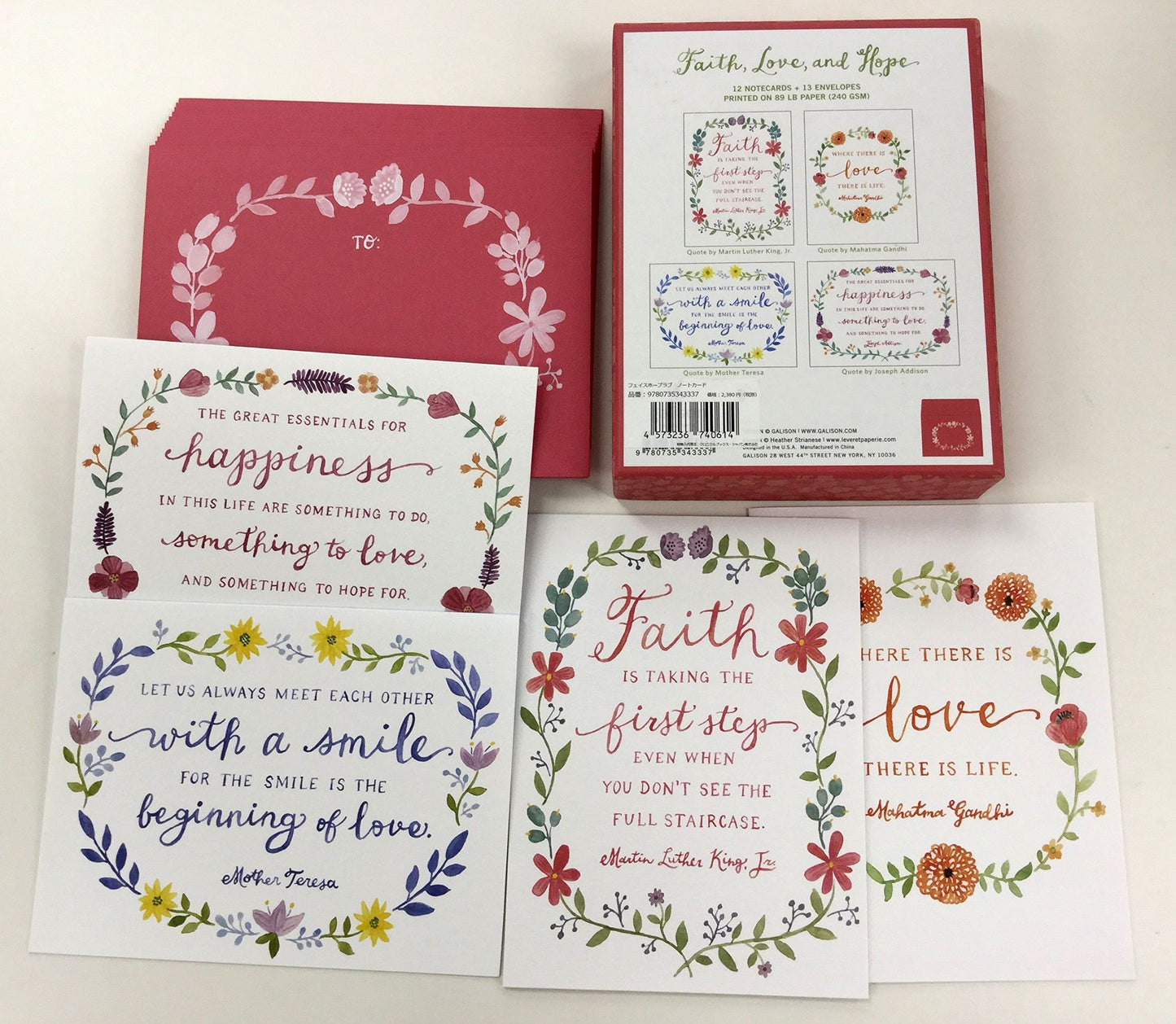 Faith, Love and Hope Luxe Notecards