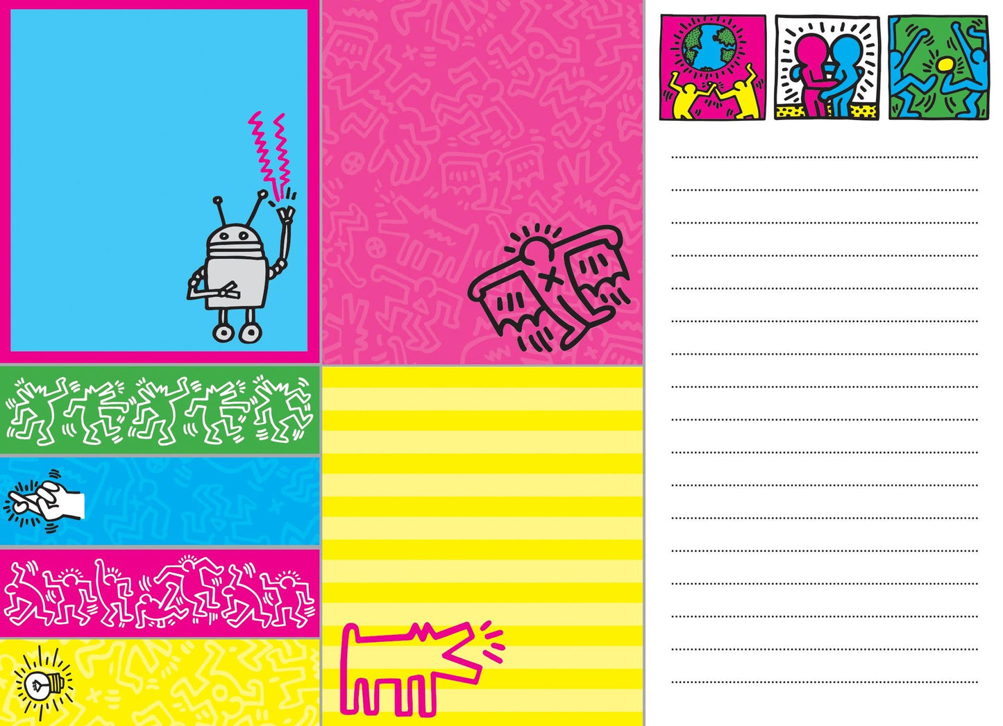 Keith Haring Sticky Notes