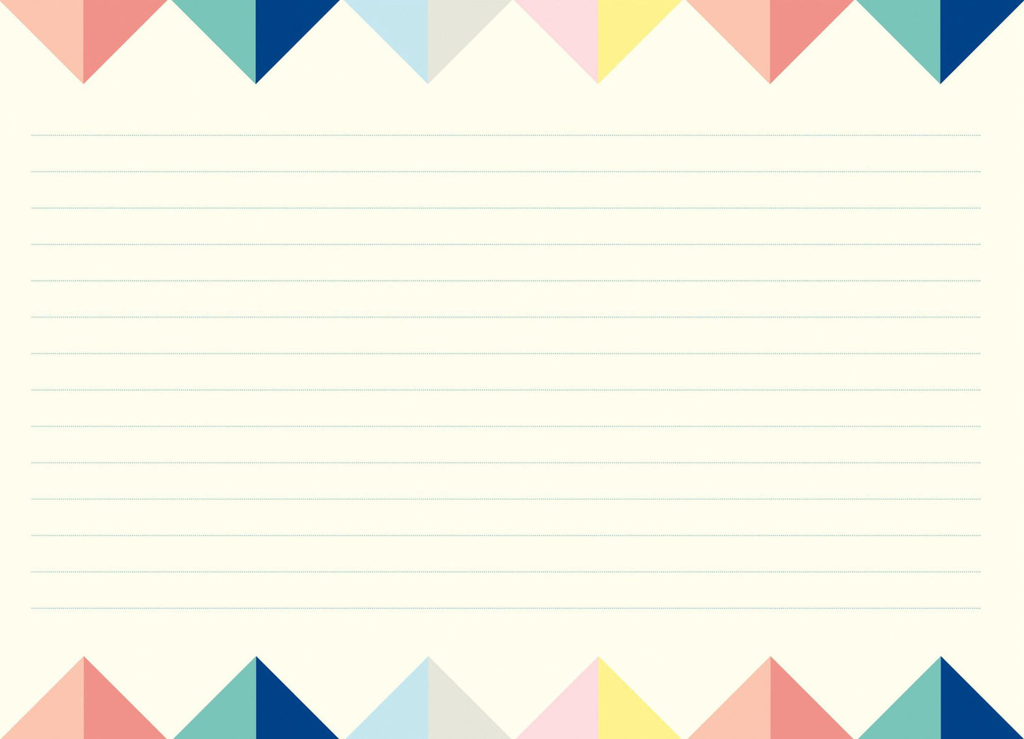 Geometric Pastel Sticky Notes