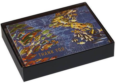 Wendy Gold Ocean Life Luxe Thank You Notes